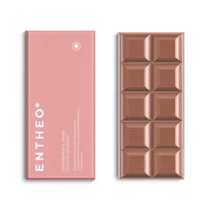 Entheo Strawberries & Cream Chocolate Bar